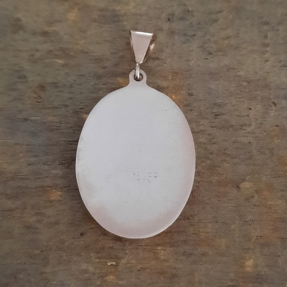 Vintage Mexican Red Jasper Sterling Silver Necklace - Picture 9 of 16